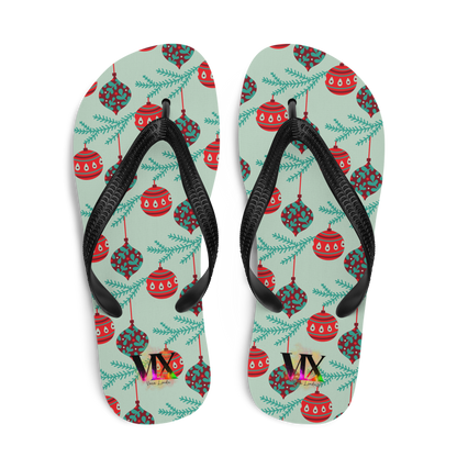 Chanclas bolas navideñas