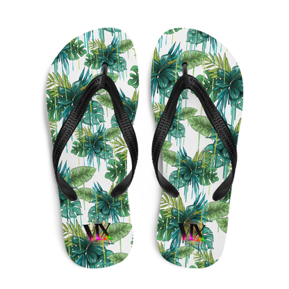 Chanclas Flores Verdes