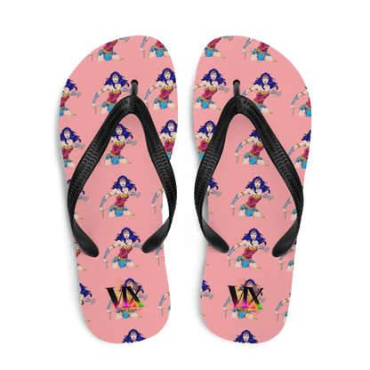 Chanclas Mujer Maravilla Fondo Rosa