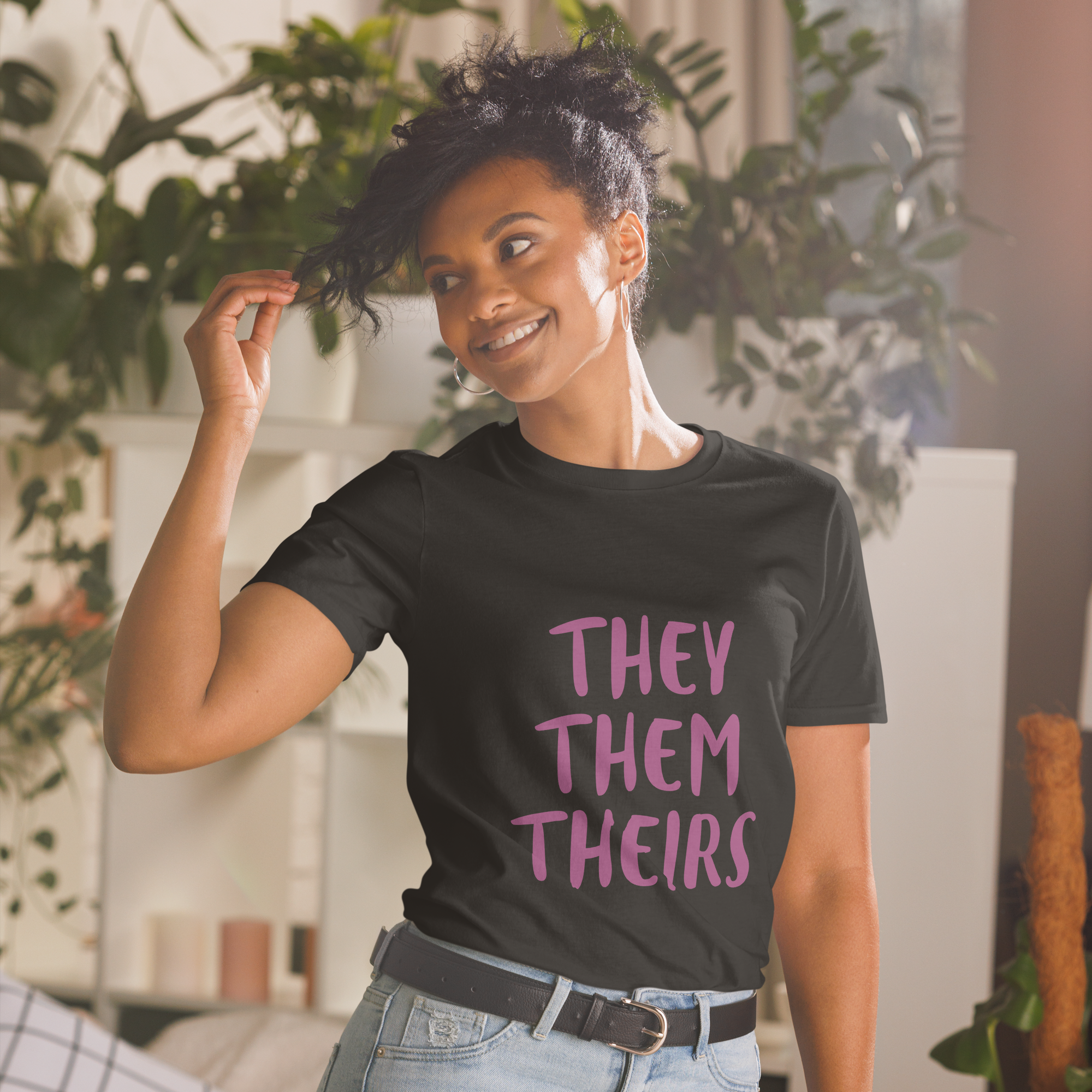 Camiseta de manga corta Ellos ellos suyos