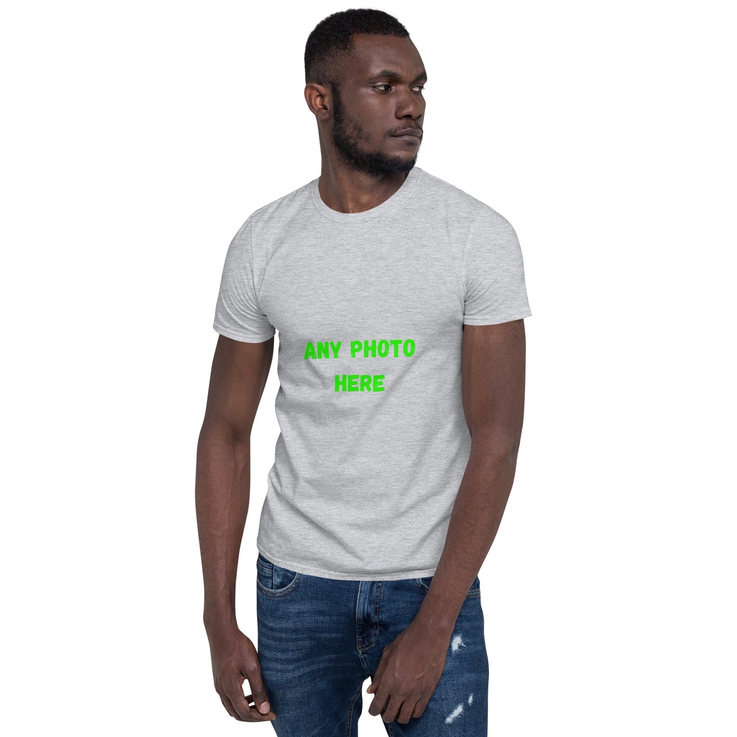 Camiseta de manga corta Sube tu foto