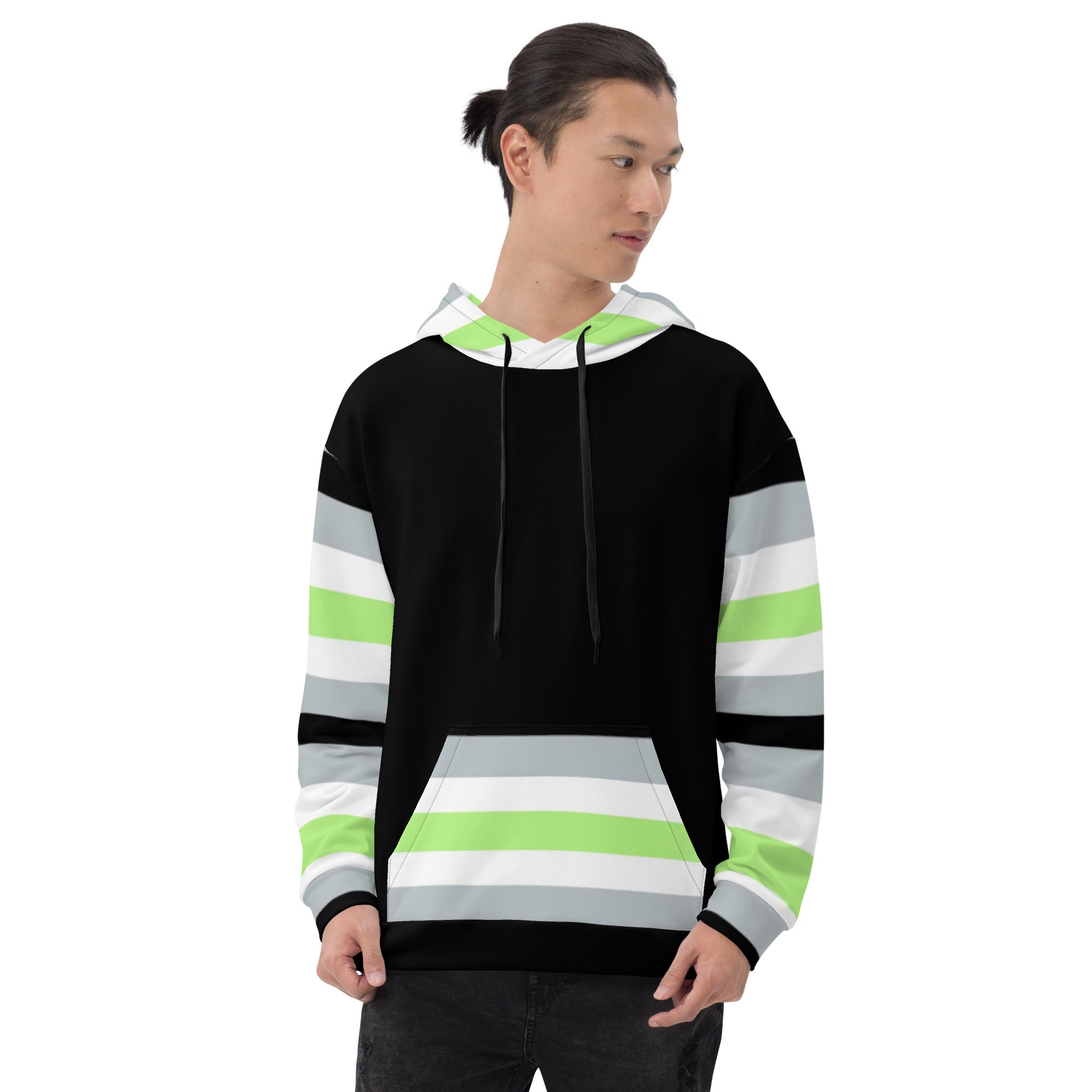 Agender Pride Flag Hoodie – Comfortable &amp; Inclusive | Gender-Neutral Style