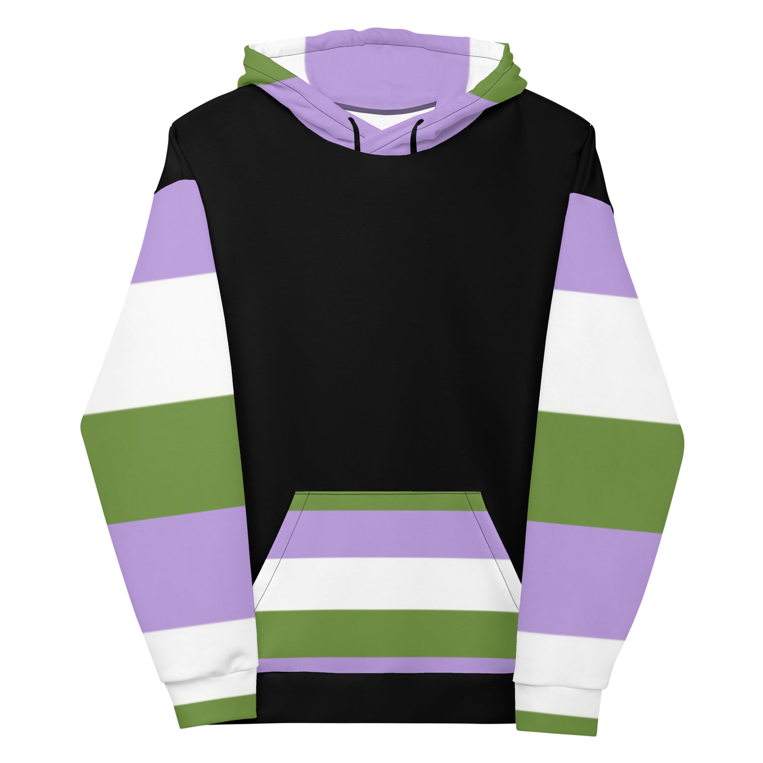 Sudadera con capucha Bandera del orgullo Genderqueer