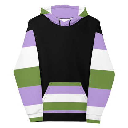 Sudadera con capucha Bandera del orgullo Genderqueer