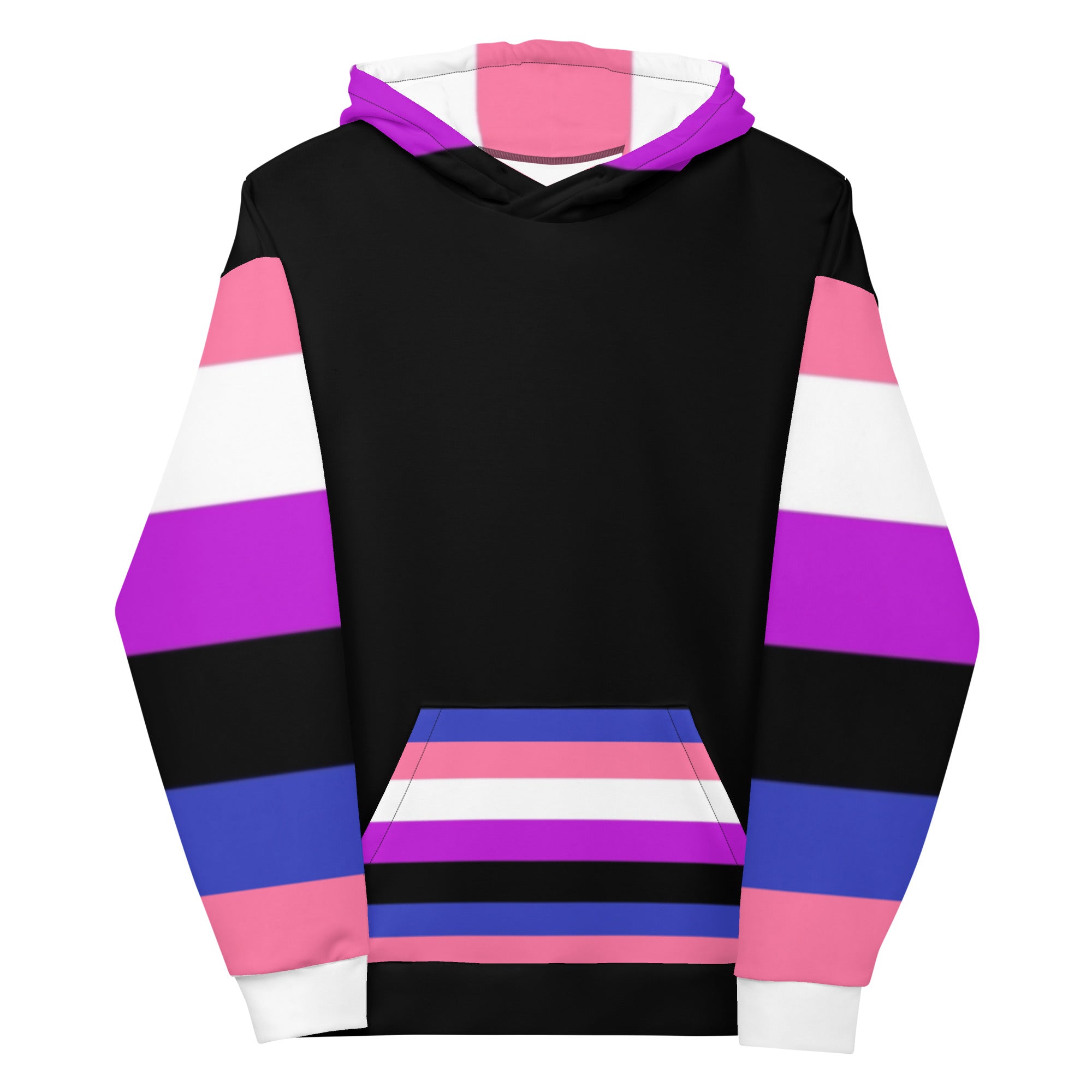 Sudadera con capucha Bandera del orgullo Genderfluid