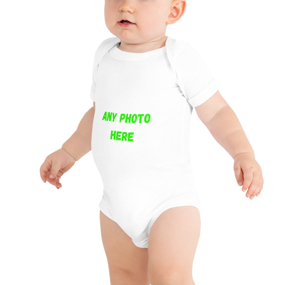 Body manga corta bebé Sube tu diseño