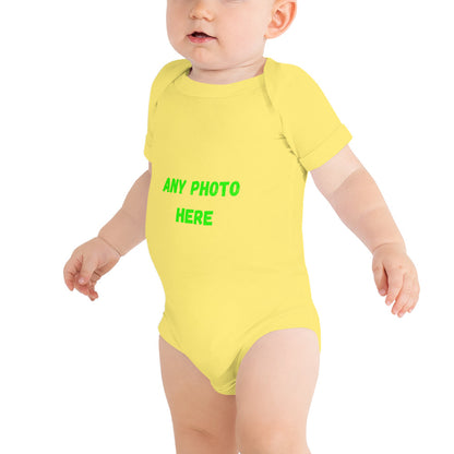 Body manga corta bebé Sube tu diseño