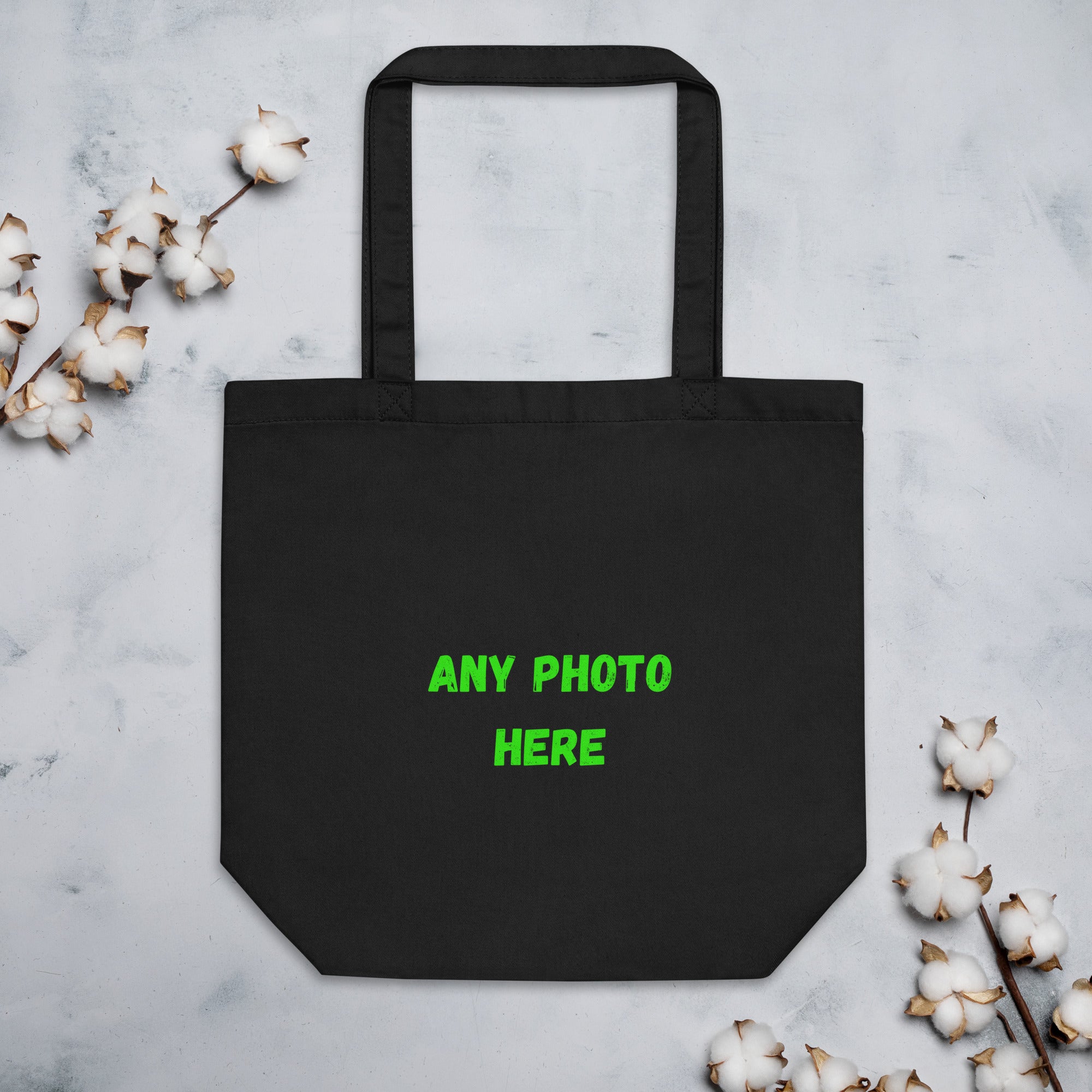 VOCE LINDX Eco Tote Bag – Upload Your Photo or Design – Reusable Cotton Canvas Shopper